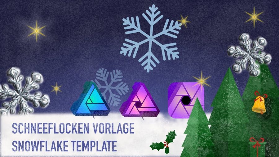 Schneekristall Vorlage - Snowflake template