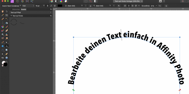 Text auf Pfad | Text on path