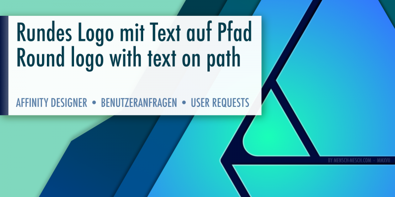 01 AD UR - Rundes Logo mit Text auf Pfad